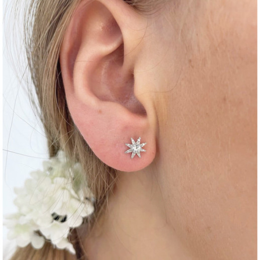 Gold Ohrringe Little Star Details - verschlafenes 2