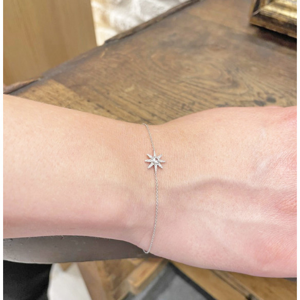 Gold Armband Star Little Details - Diamant-Armbänder
