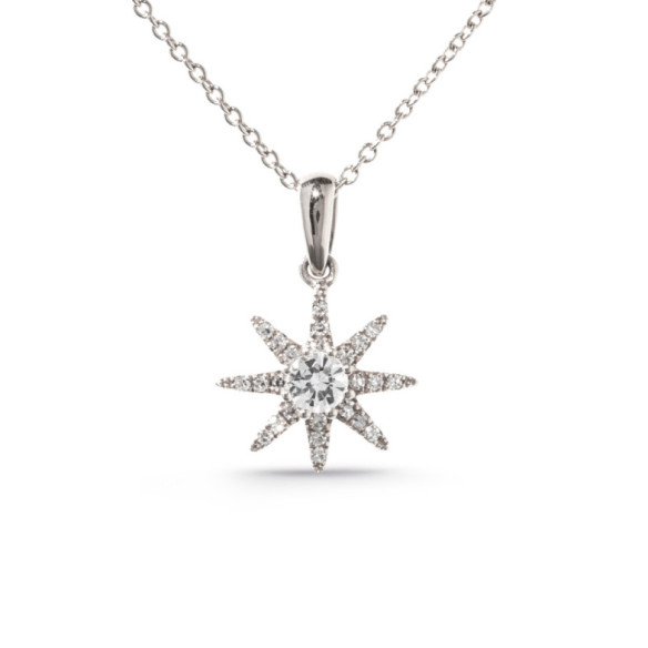Colgante Oro Estrella Mini Details - Colgantes de Diamantes