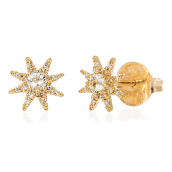Pendientes Oro Estrella Little Details - dortoirs