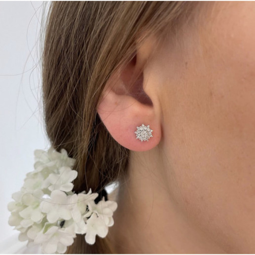 Pendientes Oro Y Diamantes Little Details - dormilonas 2