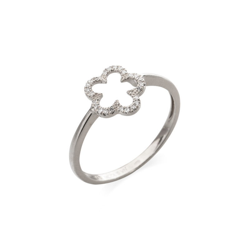 Anillo Oro Y Diamantes Flor Little Details - Bagues de diamant