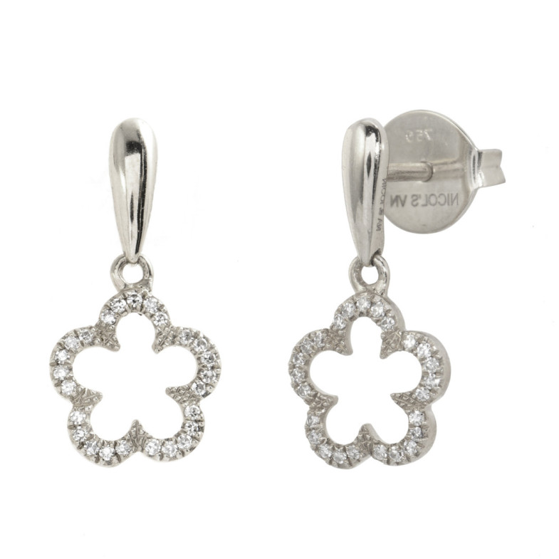 Pendientes Oro Flor Little Details - cortos