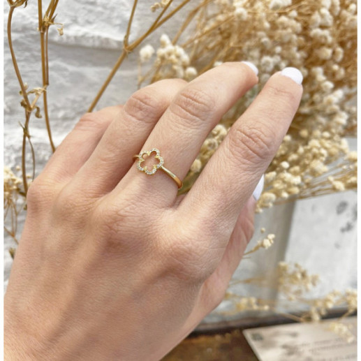 Anillo Oro Y Diamantes Little Details - Brilhante 2