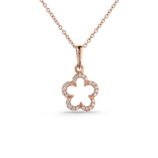 Collar Oro Flor Little Details - Colgantes de Diamantes