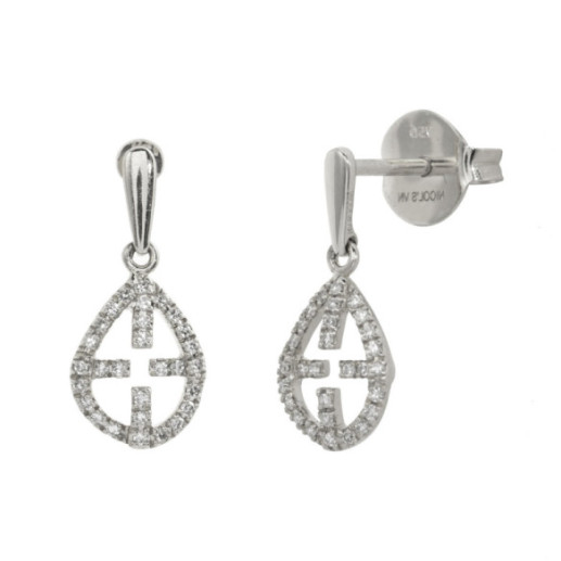 Pendientes Oro Cruz Little Details - cortos
