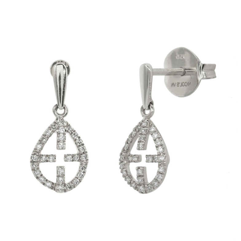 Pendientes Oro Cruz Little Details - court