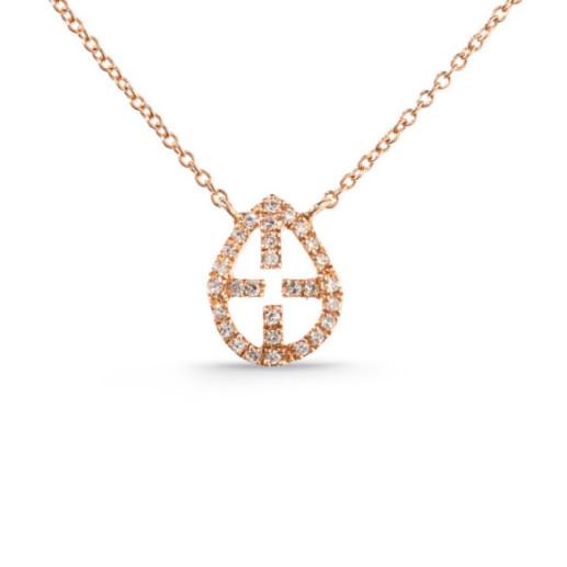 Gold Cross Necklace LITTLE DETAILS - Diamond Necklaces