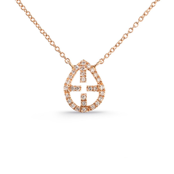 Gold Halskette Kreuz Kleine Details - Diamant Halsketten