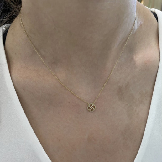 Goldene Templer-Siegel-Halskette mit kleinen Details - HALSKETTEN 2