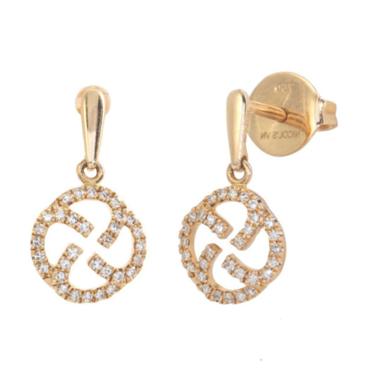 Pendientes Oro Sello Templario Little Details - cortos