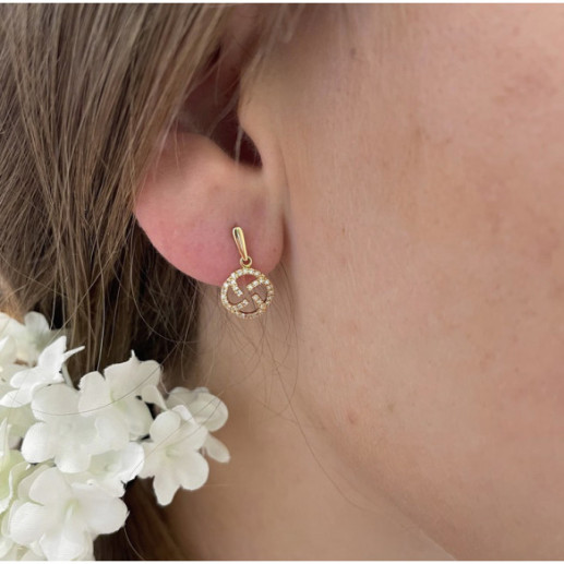 Pendientes Oro Sello Templario Little Details - cortos 2