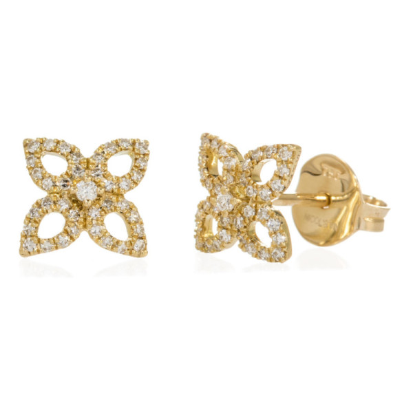 Gold Star earrings Picos LITTLE DETAILS - short