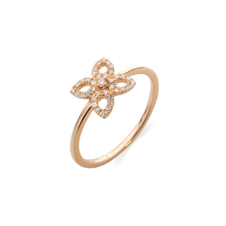 Little Details Peak Flower Ring - Brillant