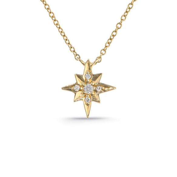 Collar Oro Estrella Fugaz Little Details - Collares de Diamantes
