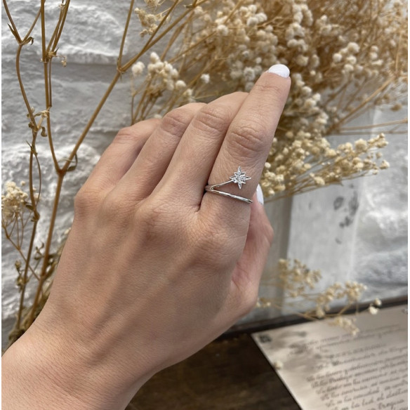 Shooting Star Tail Diamond Ring LITTLE DETAILS. - Diamond Rings