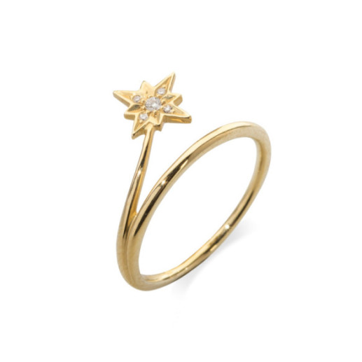 Piccoli dettagli Anello a coda di stella cadente - Brillante