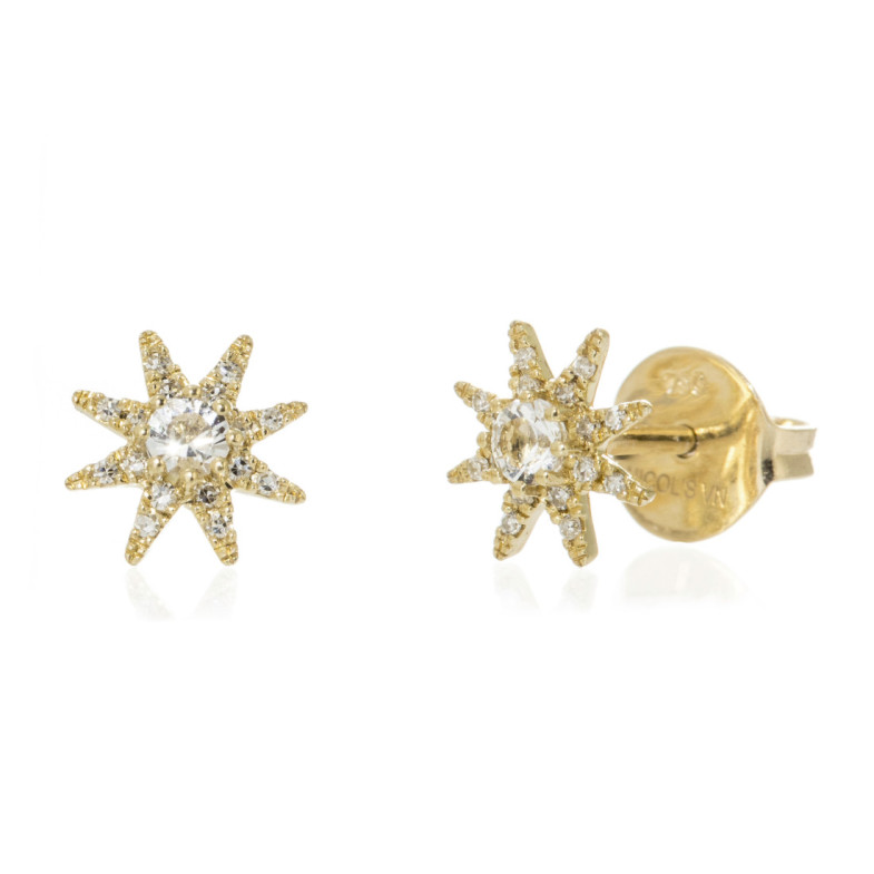 Star Diamond Earrings Lady Star - short
