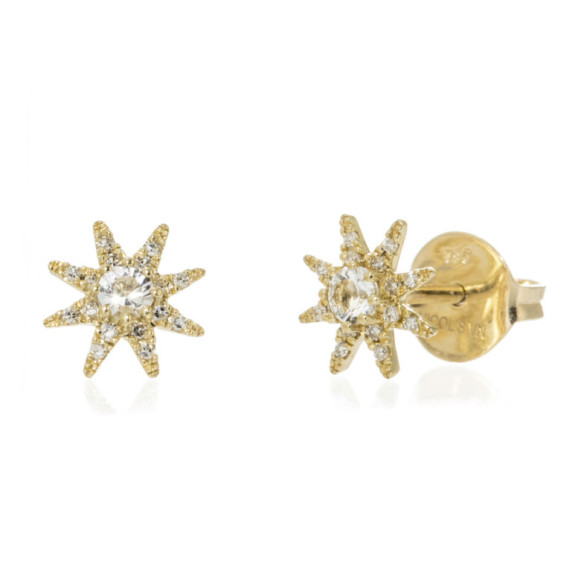 Star Diamond Earrings Lady Star - short