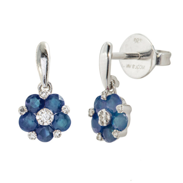 Pendientes Zafiros Mini Details - Brincos de safira