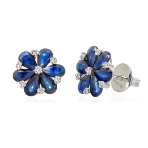 Pendientes Oro Mini Details - Pendientes de Zafiro