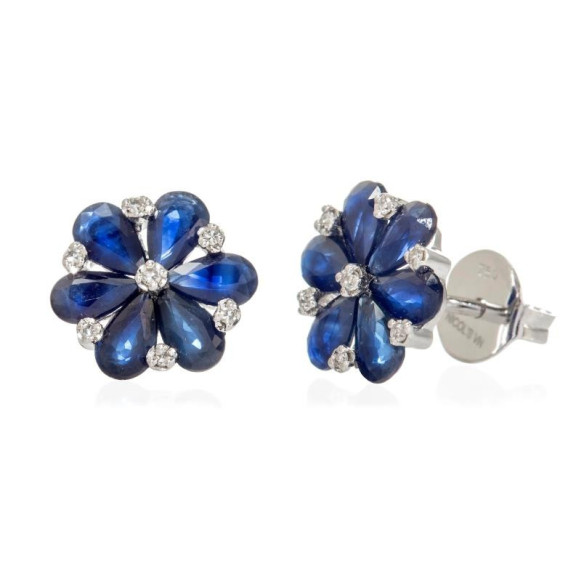 Pendientes Oro Mini Details - Pendientes de Zafiro