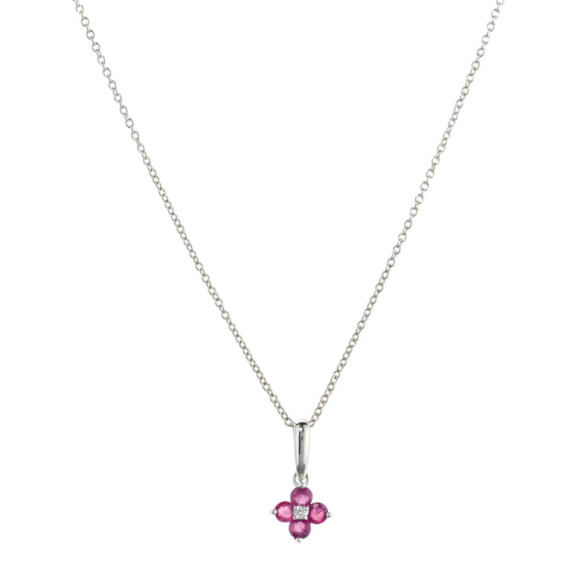 Ruby Gold MINI DETAILS Pendant - Red Stone Pendants