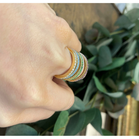 Anillo Diamantes Dafne Band - RINGE