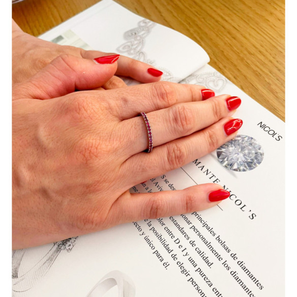 Anillo Rubí Dafne Band - Anelli di rubino