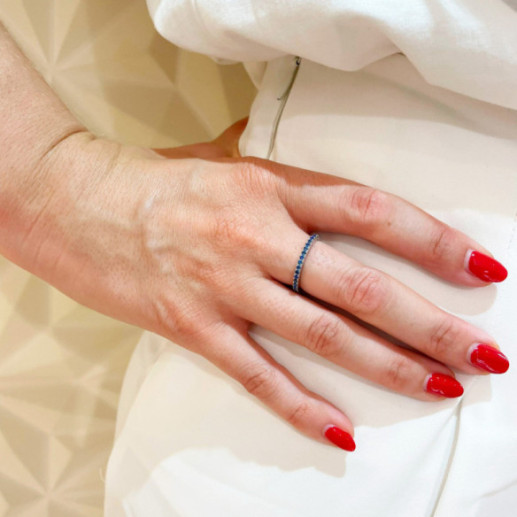 Anillo Zafiro Dafne Band - Bagues en saphir 2