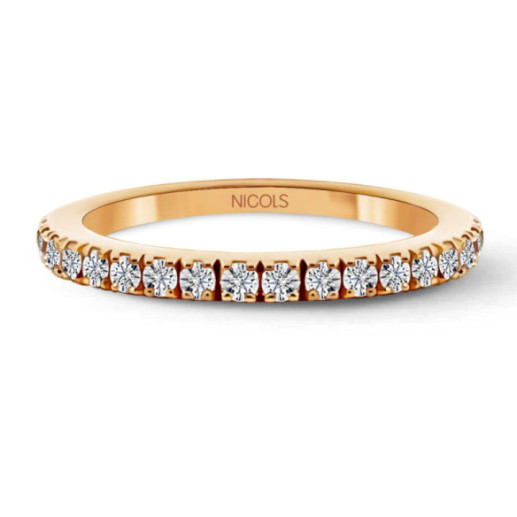Anillo Diamantes Dafne Band - Génial