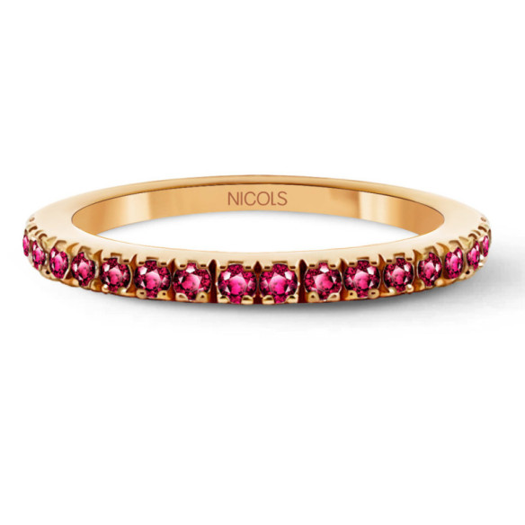 Ruby Stackable Ring DAFNE BAND - Ruby Rings