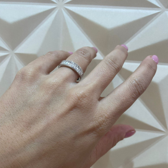 Anillo Alianza Abelia 1.40 - Sculpture baguette
