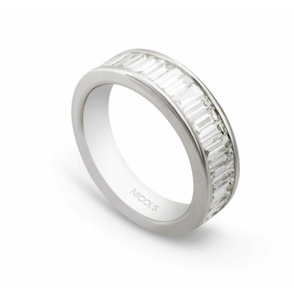 Anillo Alianza Abelia 1.40 - Sculpture baguette