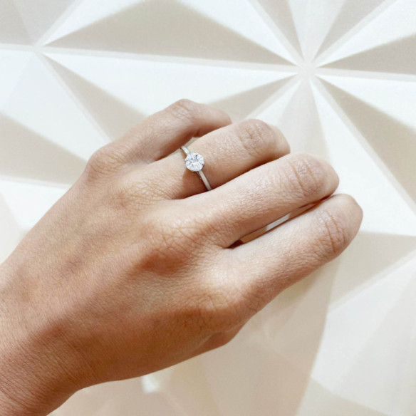 Anillo Diamantes Olivia 0.35 - ANILLOS