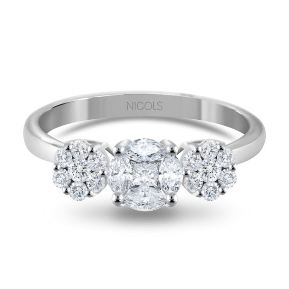 Diamantring Roseton Diamond Classic - Brillant