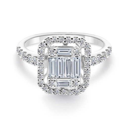 Anillo Diamantes Aniversario Wedding Band - aniversario