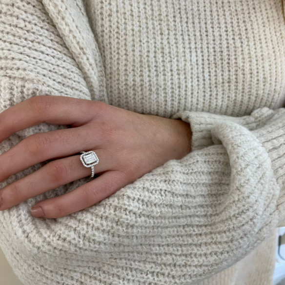 Anillo Diamantes Aniversario Wedding Band - aniversario