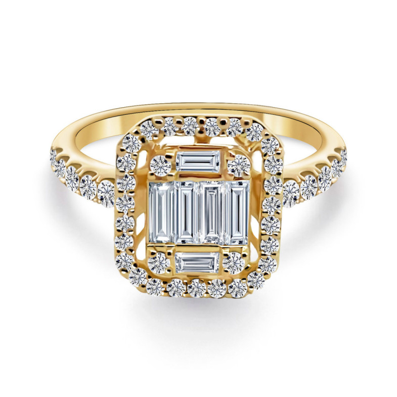 Anillo Diamantes Aniversario Wedding Band - vintage-Designs