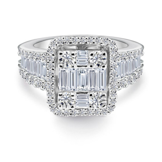 Aliança de casamento de aniversário de anel de diamante - ANéIS