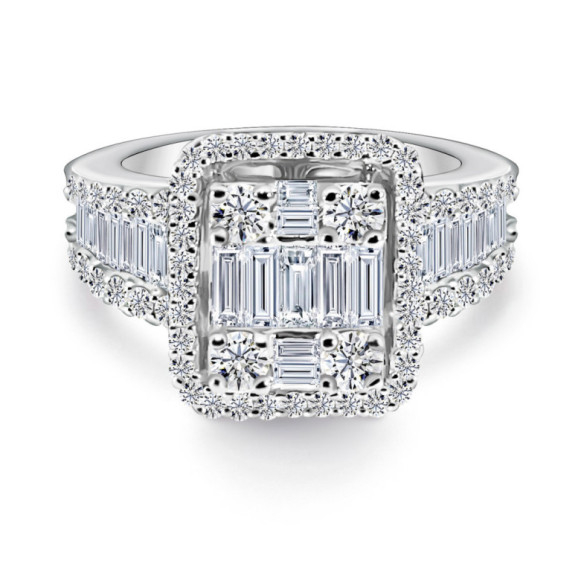 Diamond Anniversary Wedding Band Ring - Rings