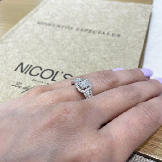 Anillo de Diamantes ANIVERSARIO WEDDING BAND - Carving baguette 2