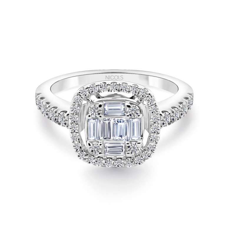 Impegno quadrato Anello - anniversario
