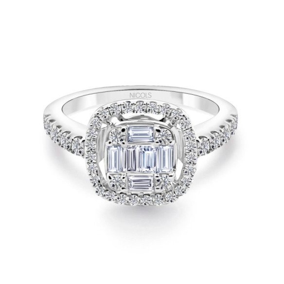 Impegno quadrato Anello - anniversario