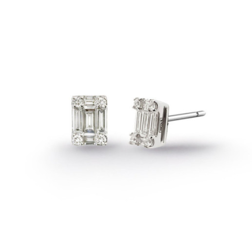 Pendientes Diamantes Dormilonas Square - Pendientes de Diamantes