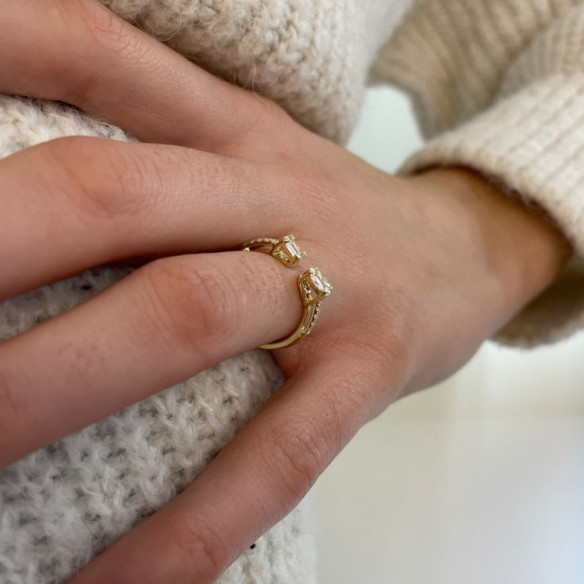 Anillo Diamantes Tú y Yo - diseños actuales