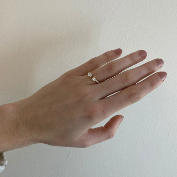 Diamond Ring TU ME - Yellow Gold Modern Rings