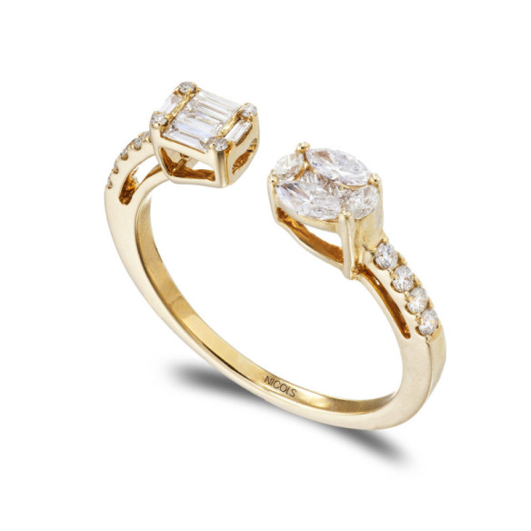 Anillo Diamantes Tú y Yo - diseños actuales