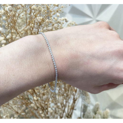 Pulsera Diamantes Riviere Garras 0.30Ct - Pulseiras de diamante 2