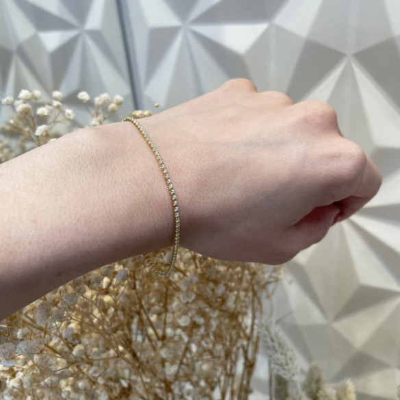 Pulsera Diamantes Riviere Garras 0.30Ct - Diamant-Armbänder